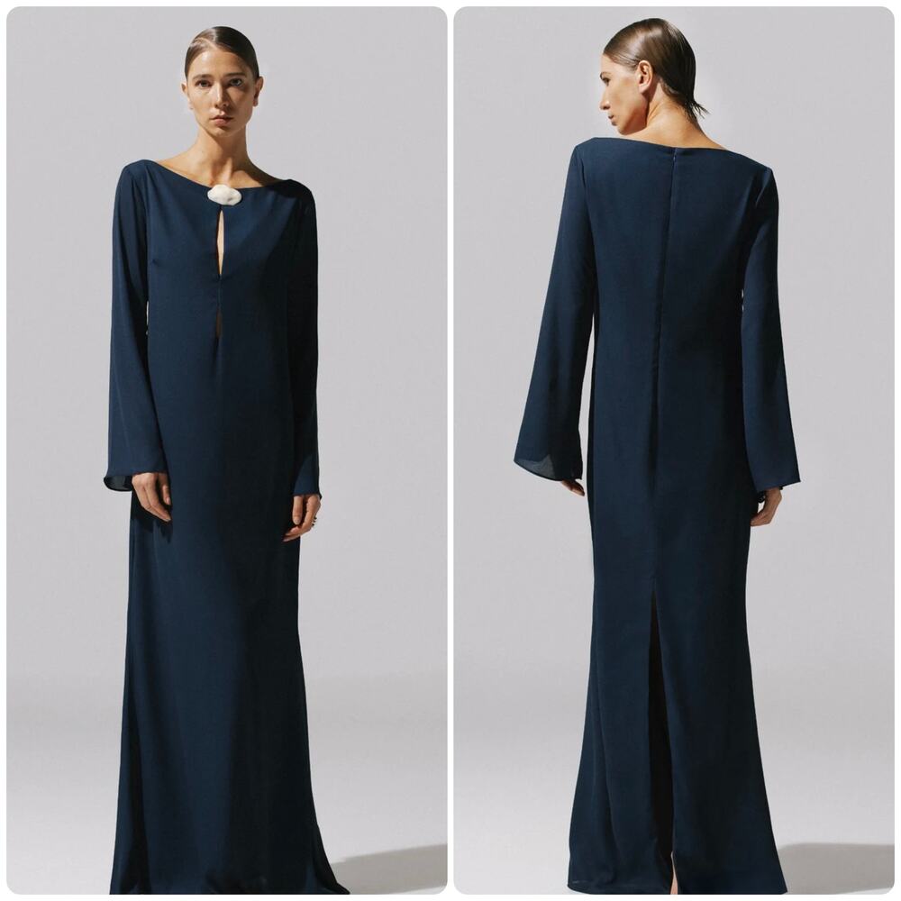 Baobab Amaia Maxi Dress Night Blue Size S New